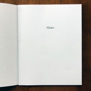 Alexander Tuxford - Title Page - 'Flicker'